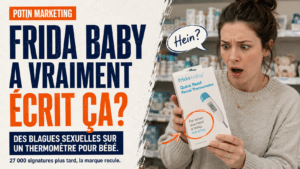 Boycott Frida Baby : 27 000 parents furieux pour une blague sexuelle sur le packaging du thermomètre rectal pour bébé, février 2026