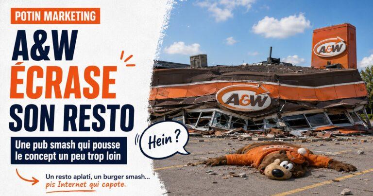 A&W a passé un de ses propres restos au rouleau compresseur en plein Toronto. Voici pourquoi.