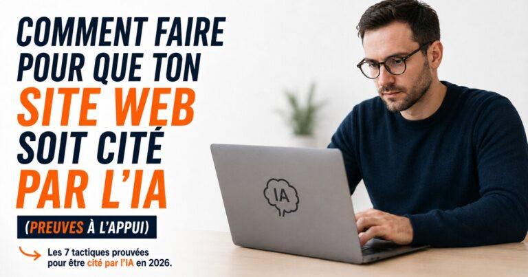 Comment faire pour que ton site web soit cité par l’IA (preuves à l’appui)