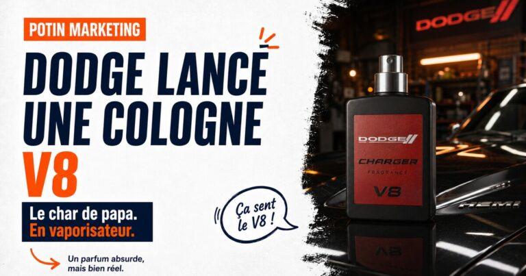 Dodge vend une vraie eau de cologne à 25 $. Oui, l&rsquo;odeur d&rsquo;un V8.
