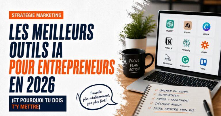 Les meilleurs outils IA pour entrepreneurs en 2026 (et pourquoi tu dois t’y mettre)
