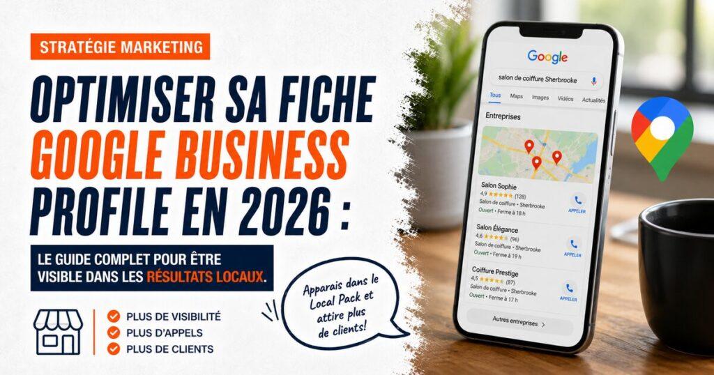 Telephone affichant une recherche Google avec Local Pack pour un salon de coiffure.
