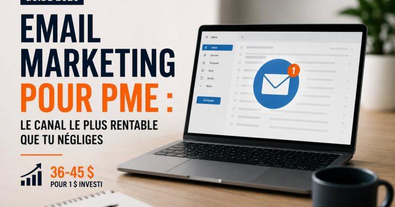 Email marketing pour PME : le canal le plus rentable que tu négliges (guide 2026)