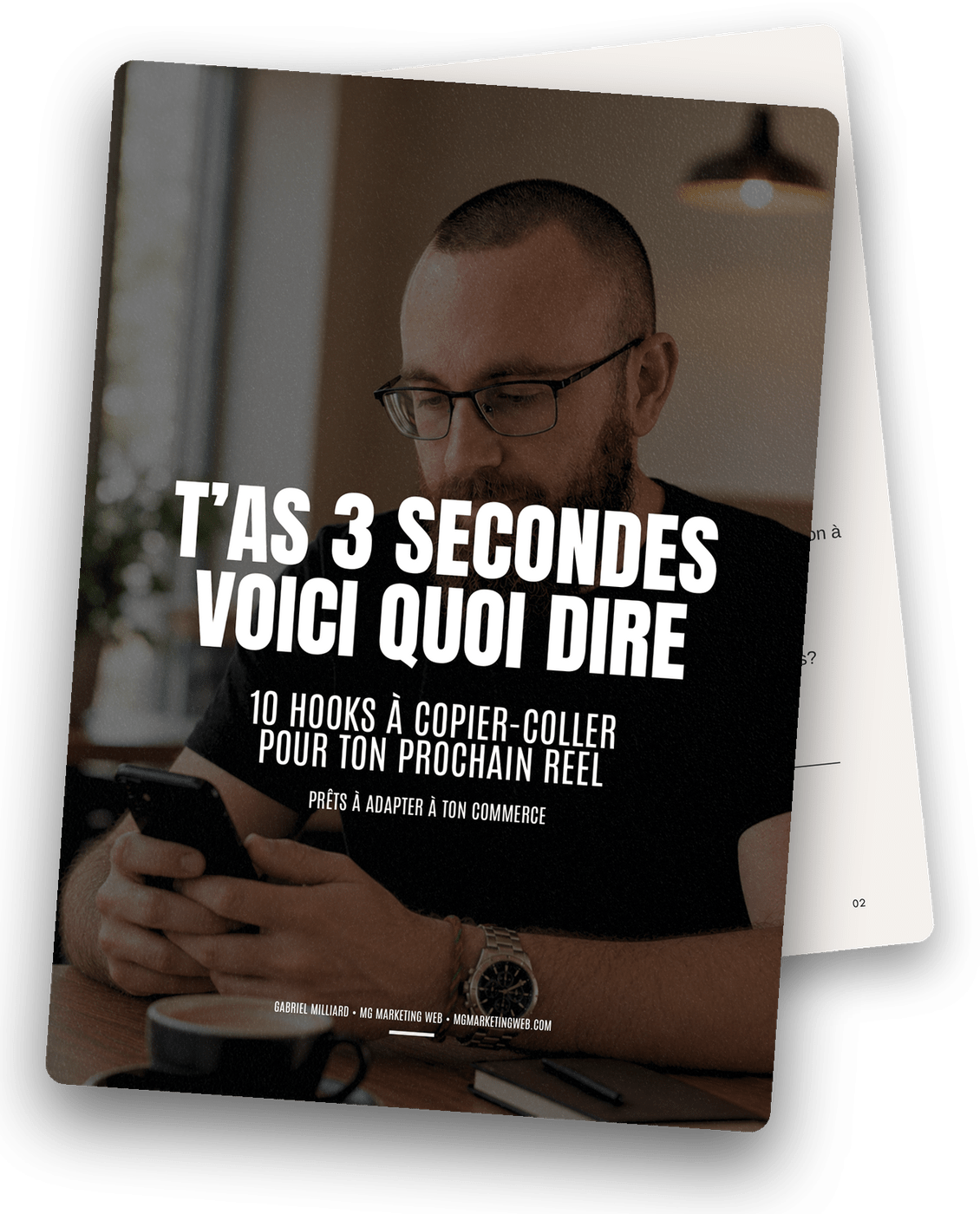 Aperçu du guide gratuit : 10 hooks à copier-coller pour ton prochain Reel